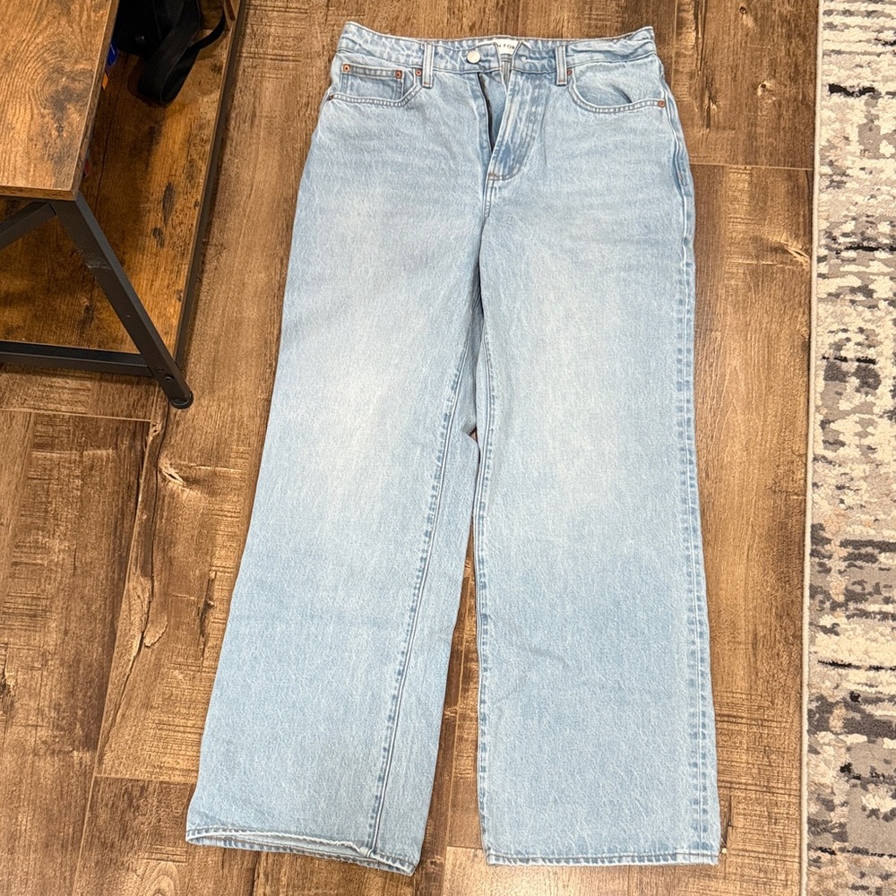 Denim Forum Light Blue Straight Leg Women’s Jeans